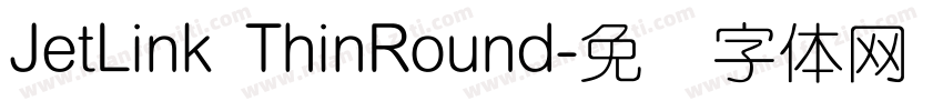 JetLink ThinRound字体转换